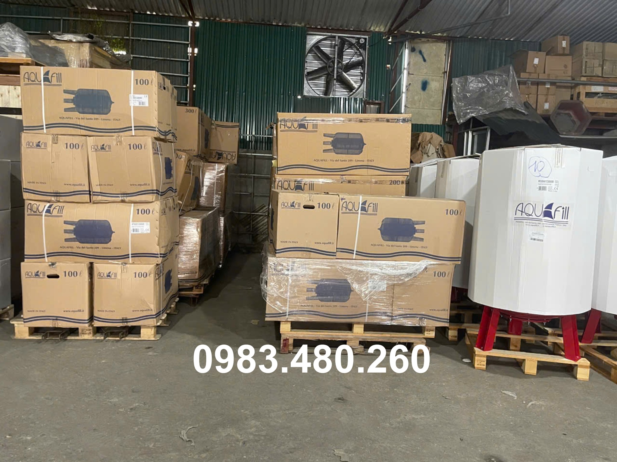 Kho binh tich ap Aquafill tai KCB